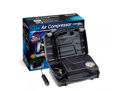 Компрессор автомобильный в кейсе 12В RR047, RR047 RUNWAY RACING