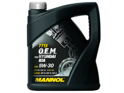 MANNOL 7713 O.E.M. 5W-30 for Hyundai Kia 4L от MANNOL MANNOL 7713 O.E.M. 5W-30 for Hyundai Kia 4L