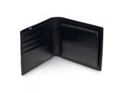 Кожаное портмоне BMW M Wallet with Coin Compartment, Black