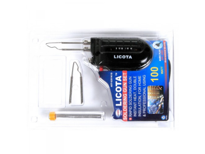 Паяльник-пистолет 100 Вт, в наборе 3 пр.